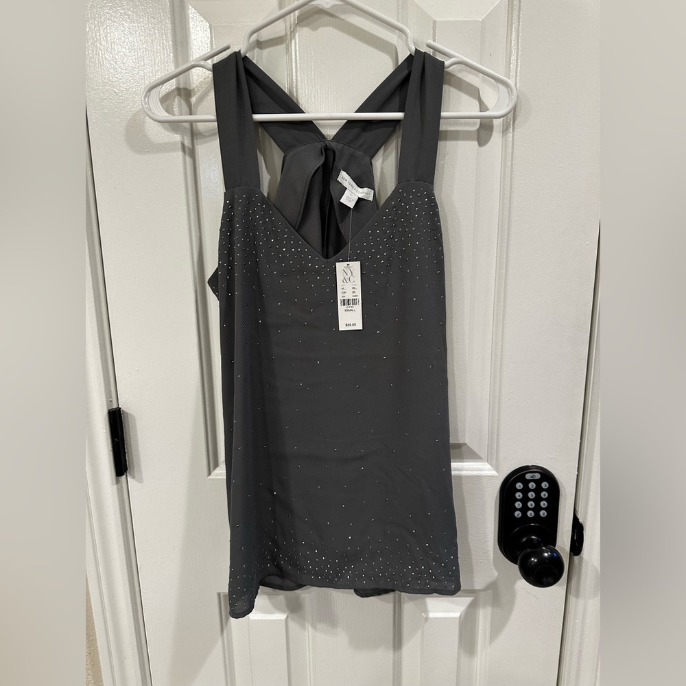 New York & Company Sparkle Blouse— perfect for holiday parties!
